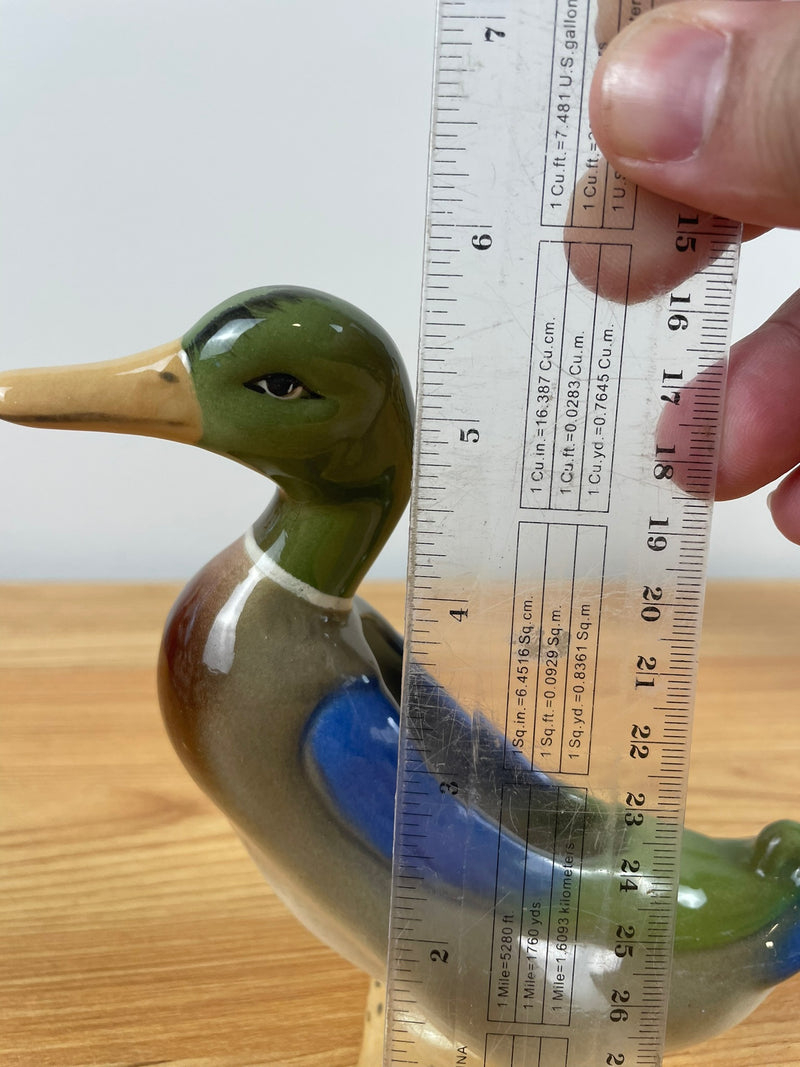 Robert Simmons ceramics vtg calif pottery duck figurine Los Angeles bird