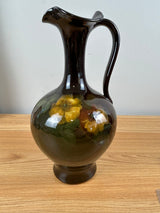 Weller Louwelsa 19200s Standard Glaze Floral Decorated Handled Ewer 601 Signed