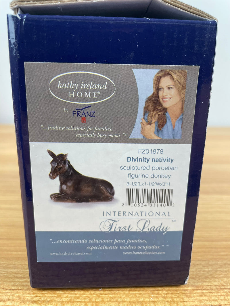 Franz Kathy Ireland Home Collection Nativity Donkey Figure With Box