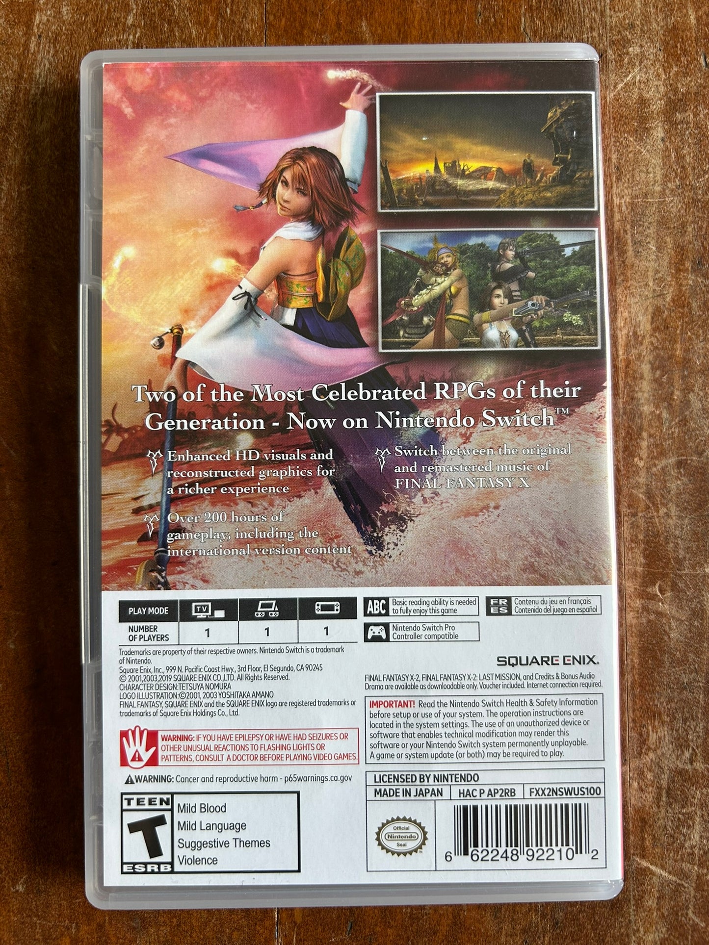 Final Fantasy X|X-2 HD Remaster - Nintendo Switch / Switch 2 Tested & Works