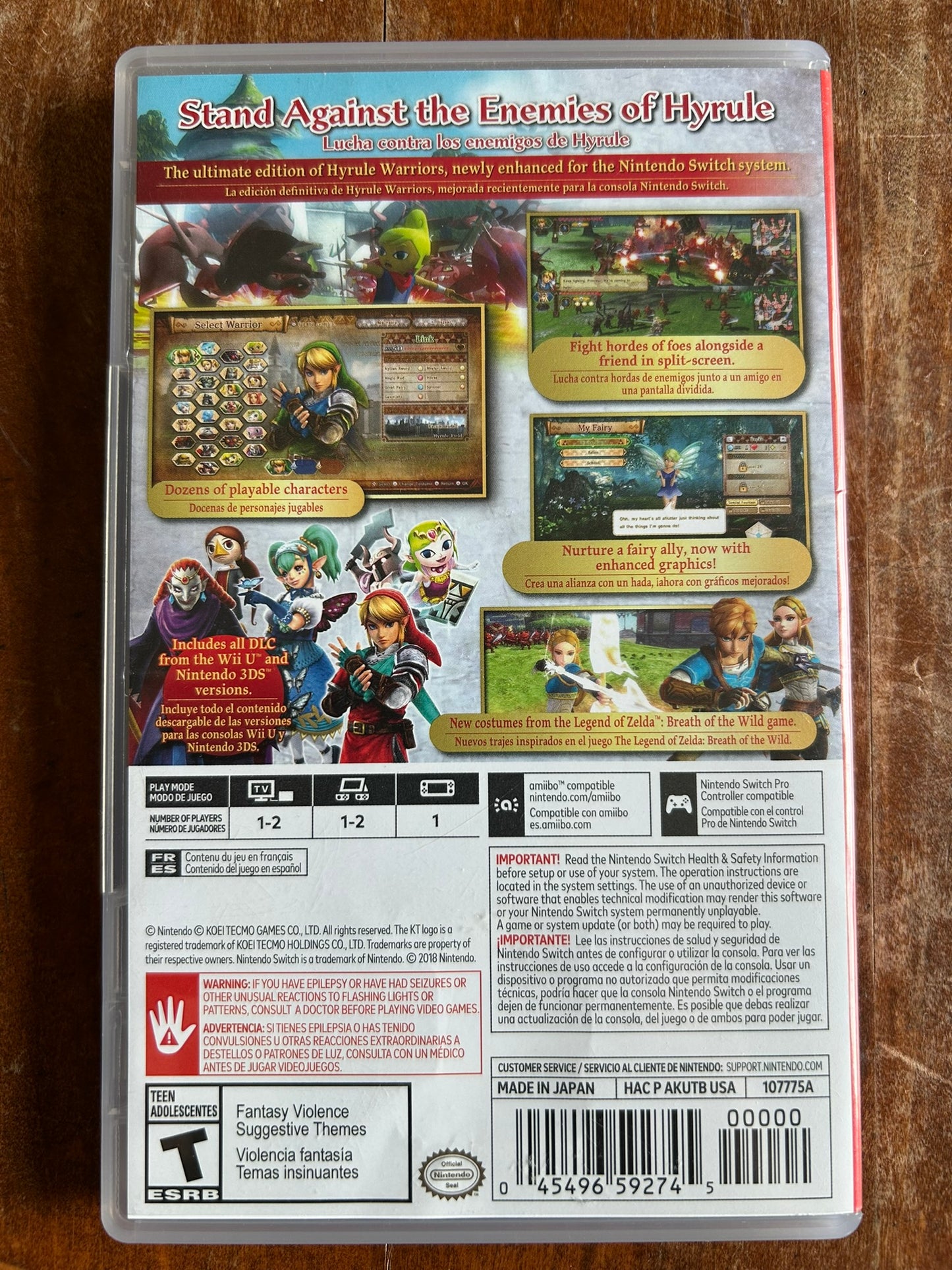 Hyrule Warriors Definitive Edition Video Game Nintendo Switch 2018