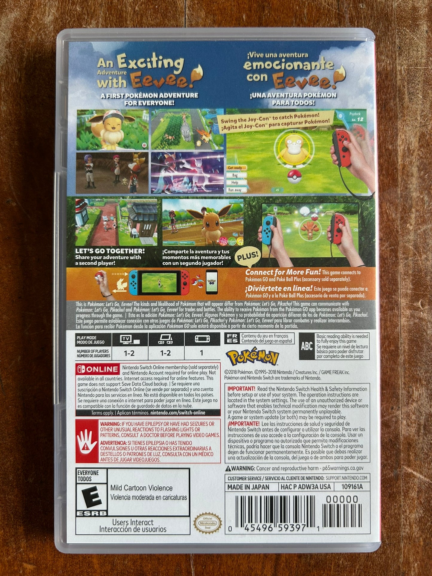 Pokemon Let's Go Eevee - Nintendo Switch