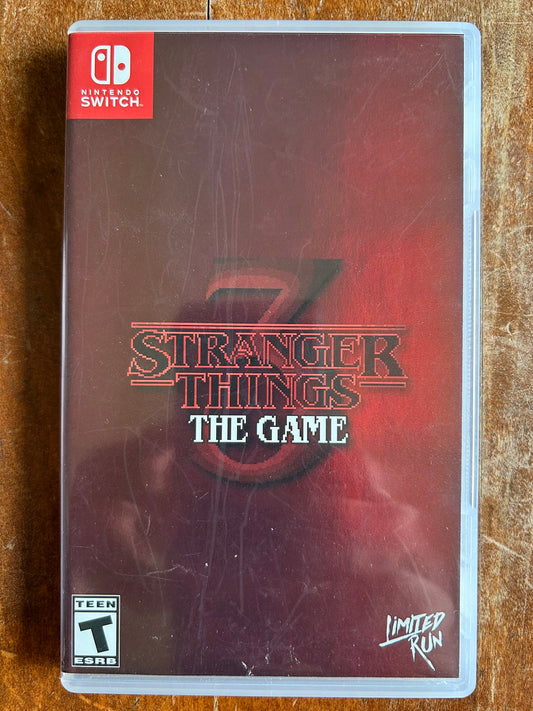 Stranger Things 3 (Nintendo Switch) Best Buy Foil Cover Limited Run Games