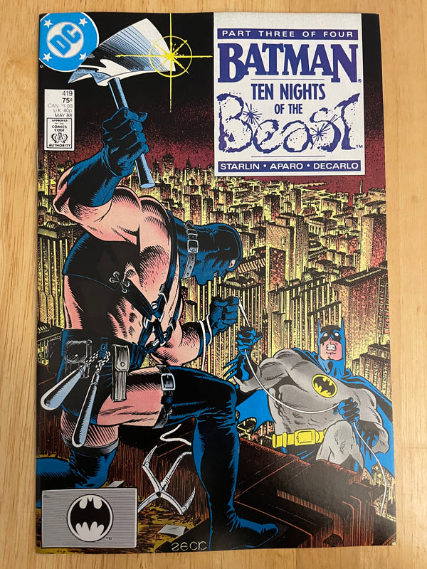 Batman Ten Nights Of The Beast #419 Starlin Aparo Decarlo DC Comics