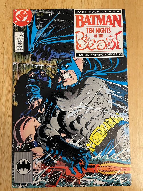 Batman #420 Starlin Zeck Aparo DeCarlo KGBeast Ten Nights of the Beast Ends