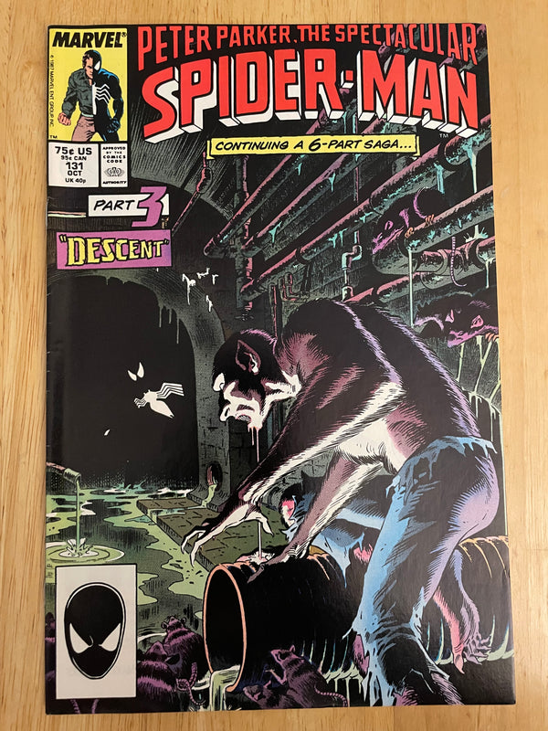 Peter Parker The Spectacular Spider-Man #131 Kraven Pt 3 Marvel Comic