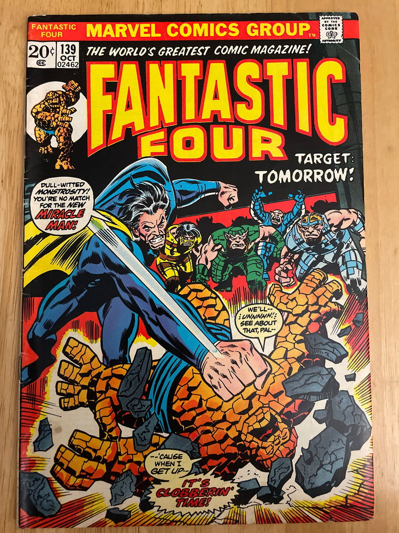 FANTASTIC FOUR #139 1973 MIRACLE MAN