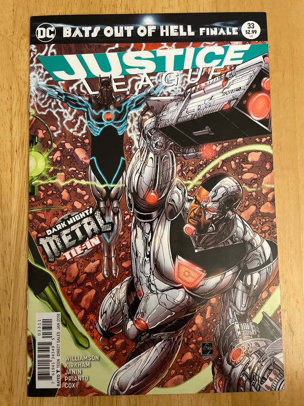 JUSTICE LEAGUE #33 Death Metal Tie-In Joshua Williamson, Mikel Janin Art 2018