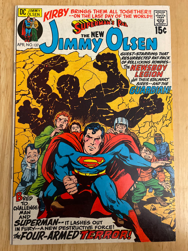 Superman's Pal Jimmy Olsen 137 Jack Kirby Cover and Art Superman DC Comics 1971