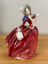 Vintage Royal Doulton Bone China Autumn Breezes Figurine HN1934 England Signed