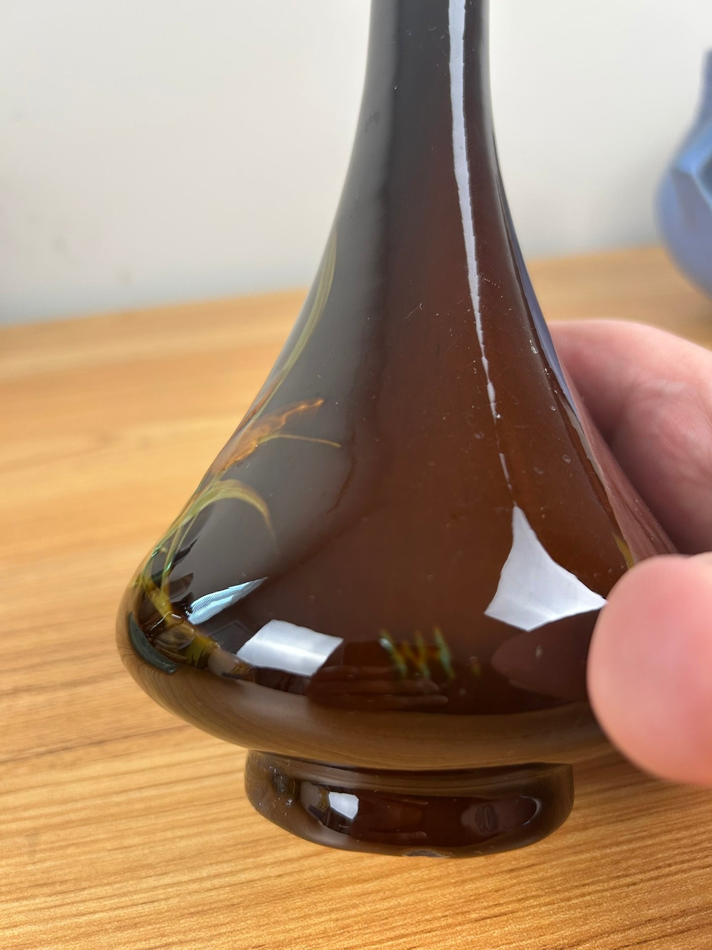 Roseville Pottery Rozane Royal Bud Vase, Shape 842, Brown Standard Glaze