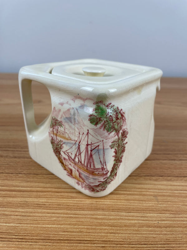 Royal Staffordshire, Safe Harbour, cube teapot, 3 1/2 inch, beautiful