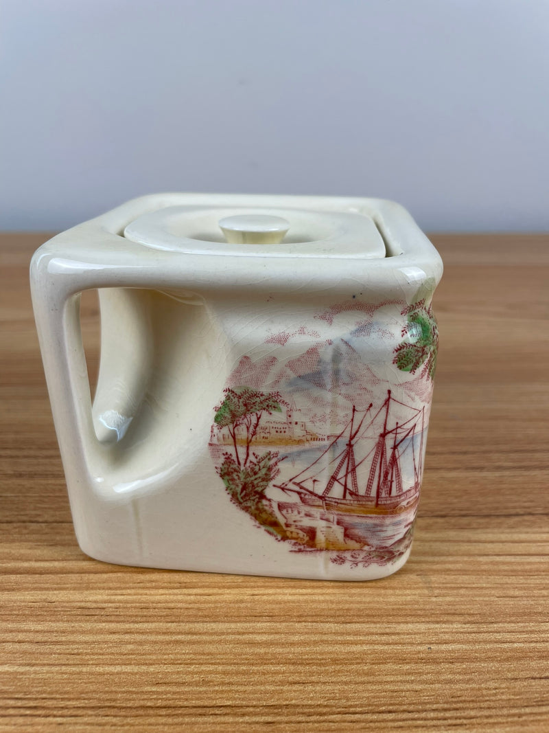 Royal Staffordshire, Safe Harbour, cube teapot, 3 1/2 inch, beautiful