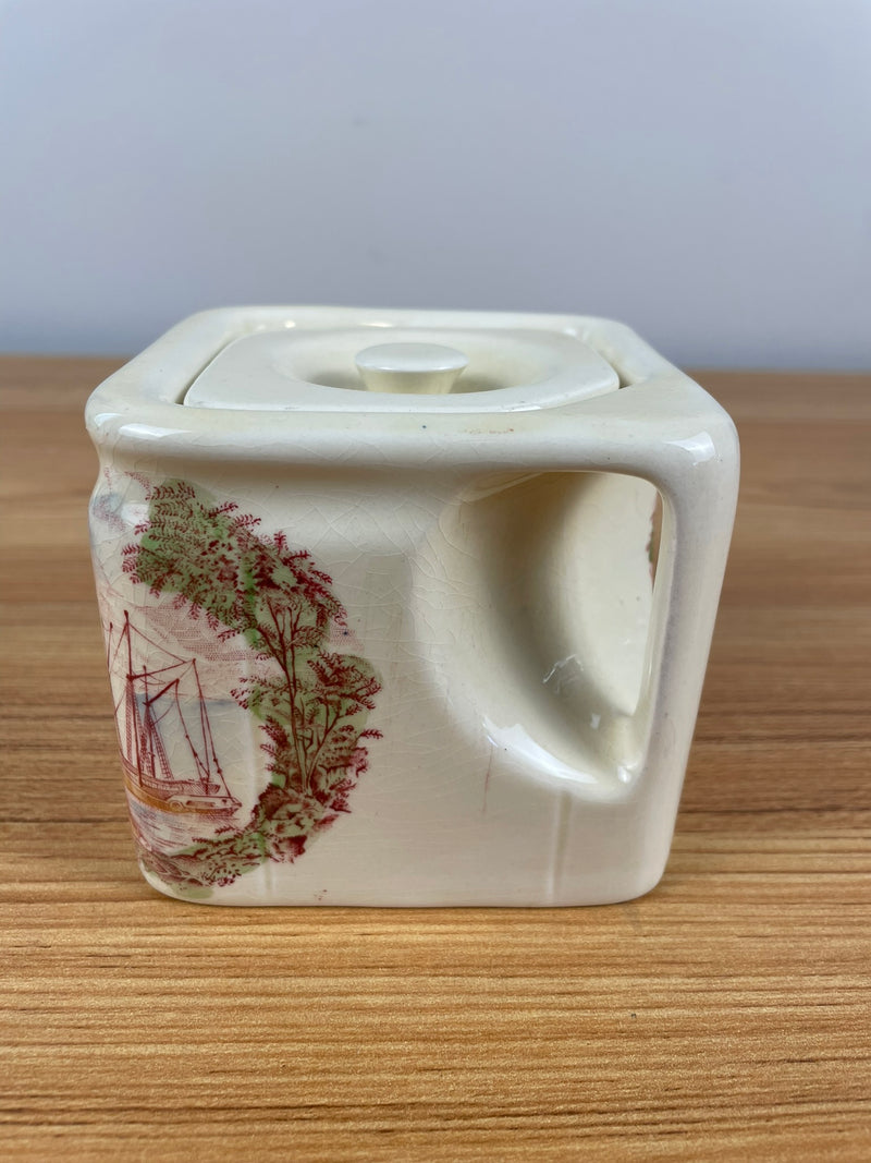 Royal Staffordshire, Safe Harbour, cube teapot, 3 1/2 inch, beautiful