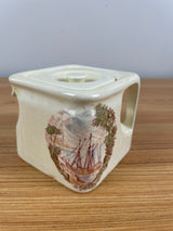 Royal Staffordshire, Safe Harbour, cube teapot, 3 1/2 inch, beautiful