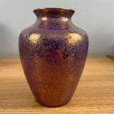 HIspano Moresque Art Deco Purple Copper Iridescent Lusterware Pottery Vase