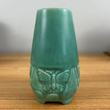 Rookwood 1940 Vintage Arts And Crafts Pottery Green Butterfly Ceramic Vase 2072