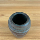 Niloak Art Pottery 1920s Brown Blue Mission Swirl Arts And Crafts Vase 4.5" Tall