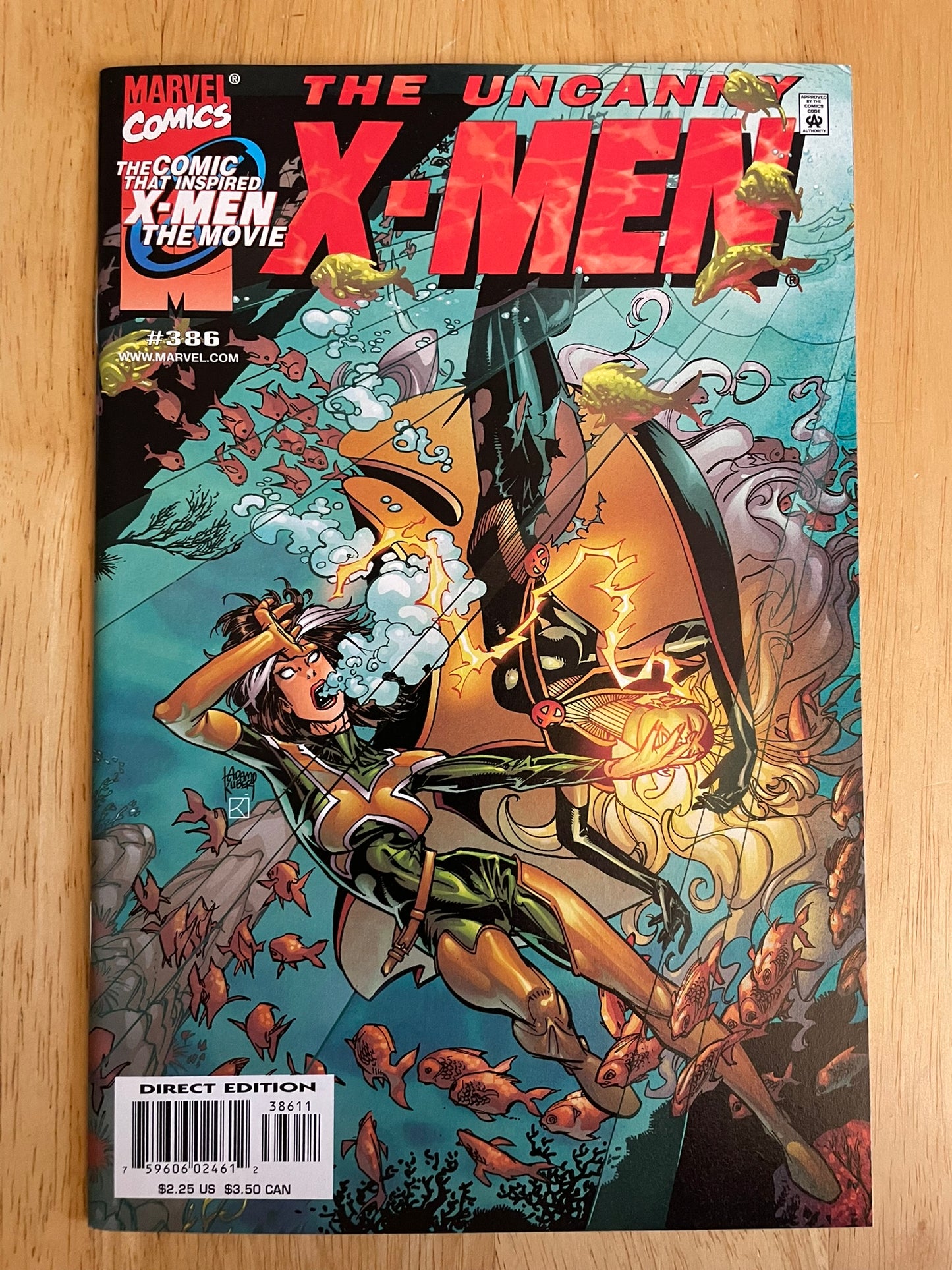 Uncanny X-men #386 NM Marvel Comic Book Wolverine Storm Cyclops Rogue