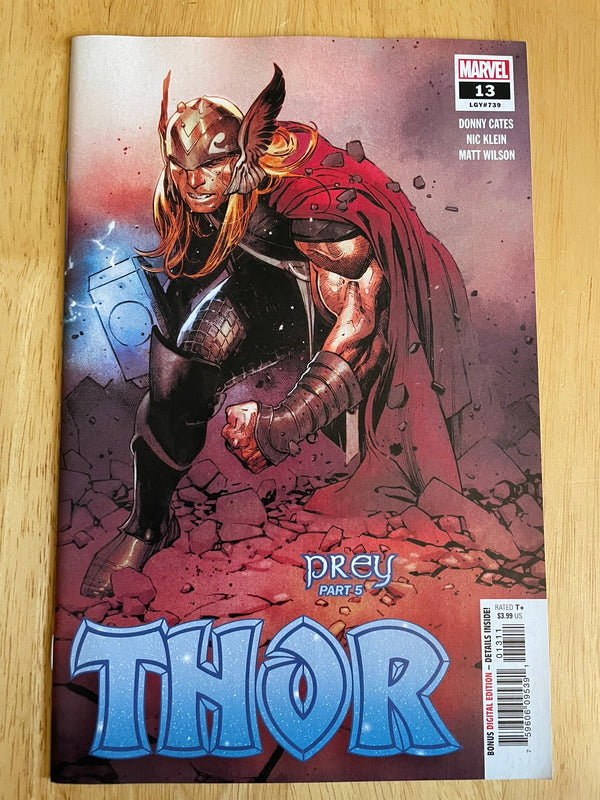 Thor 13, LGY 739 • Prey Pt 5. Donny Cates Series • Marvel Comics • 2021