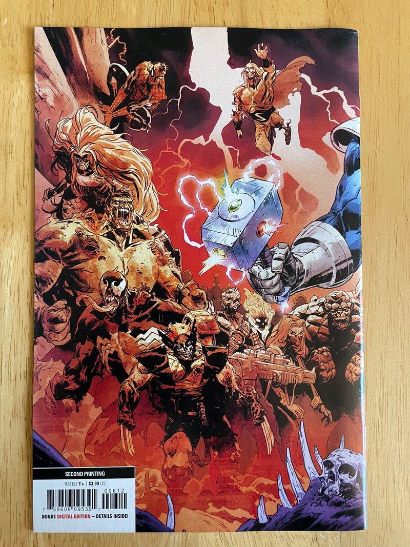 Thor #6 Thanos Wraparound Cover 2nd Printing Donny Cates Marvel 2020