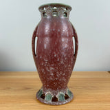 Roseville Ferella Dark Rose 1930 Vintage Art Deco Pottery Ceramic Vase 507-9