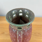 Roseville Ferella Dark Rose 1930 Vintage Art Deco Pottery Ceramic Vase 507-9