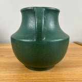 Zanesville Pottery 1920s Arts And Crafts Matte Green Double Handled Vase 827
