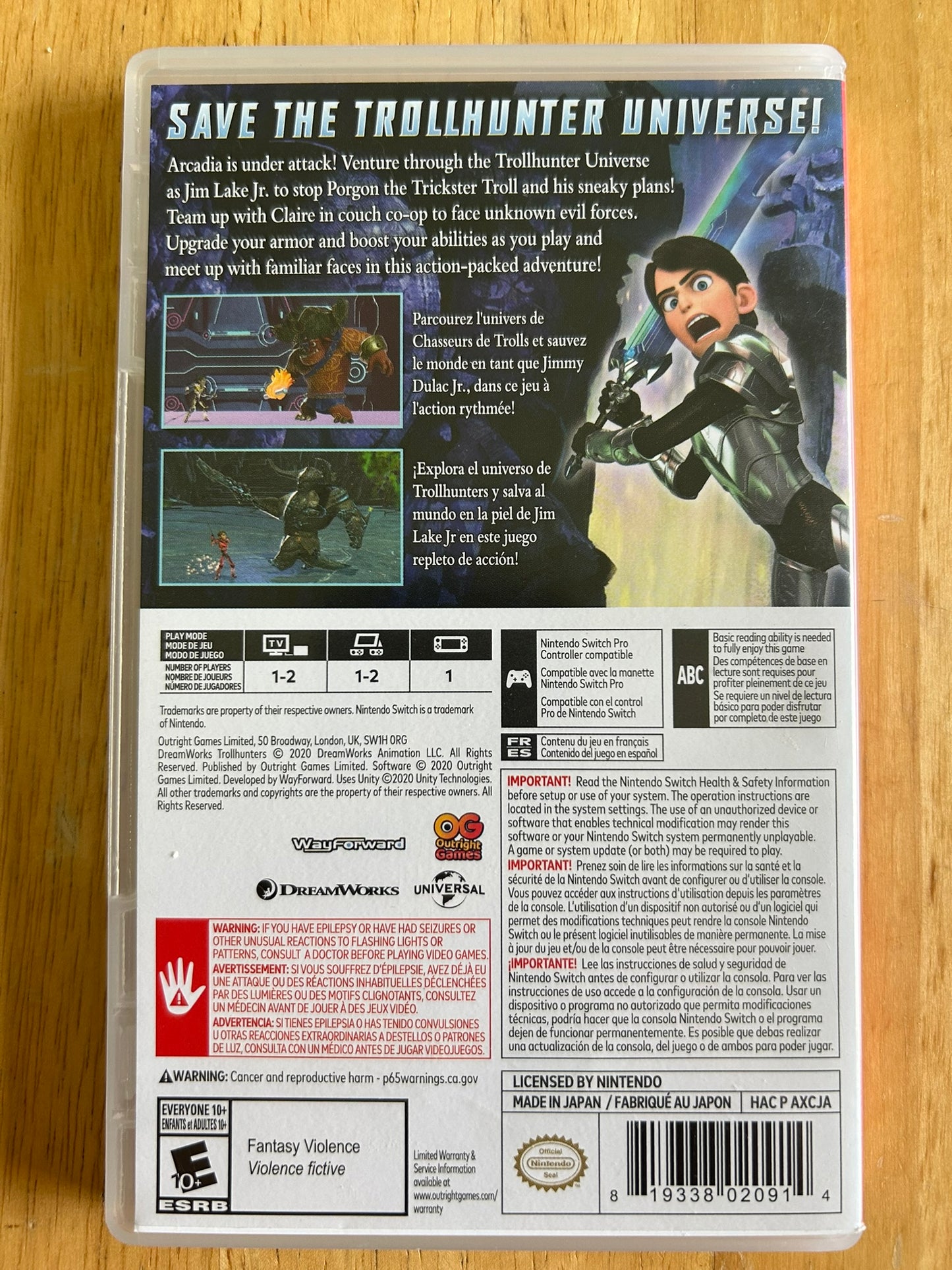 Trollhunters Defenders of Arcadia - Nintendo Switch