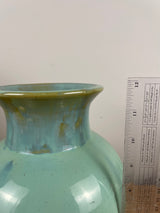 Fulper Pottery Arts & Crafts Mission Baluster Vase in Green Crystalline Glaze 12"