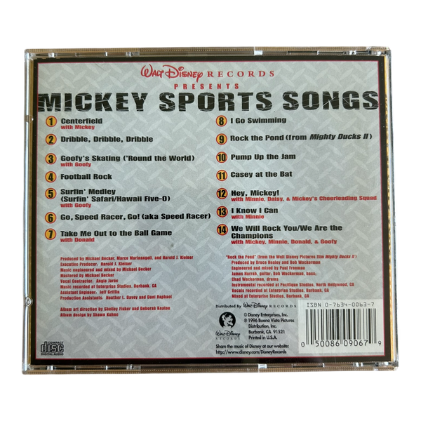 Mickey Sports Songs by Disney (CD, Apr-2009, Walt Disney)