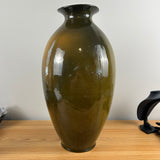 Roseville Rozane Ware Royal Early 1900s Standard Glaze Pottery Cherry  21" Floor Vase J. Imlay