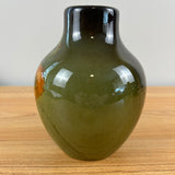 Weller Louwelsa Early 1900s Brown Standard Glaze Floral Experimental Test Vase
