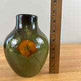 Weller Louwelsa Early 1900s Brown Standard Glaze Floral Experimental Test Vase