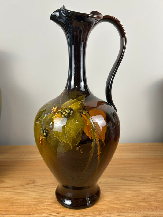 Weller Louwelsa 13" Tall Ewer #569 Blackberry By Eugene Roberts (1876-1931)