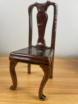 American Studio Art Pottery Chair Figure With Brown Glaze Similar to John Glick.