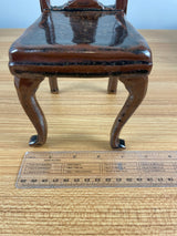 American Studio Art Pottery Chair Figure With Brown Glaze Similar to John Glick.