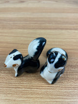 Robert Simmons PEWEY & PEWETTE Skunk Salt Pepper Shaker  California MCM Pottery