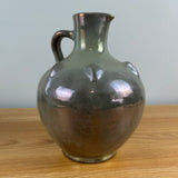 Delft JT&L Joost Thooft Labouchere Art Pottery Iridescent Luster Handled Jug With Prunts