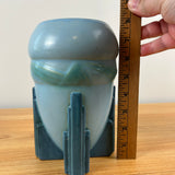 Roseville Futura Blue 1928 Vintage Art Deco Pottery Ceramic Spaceship Vase 405-7