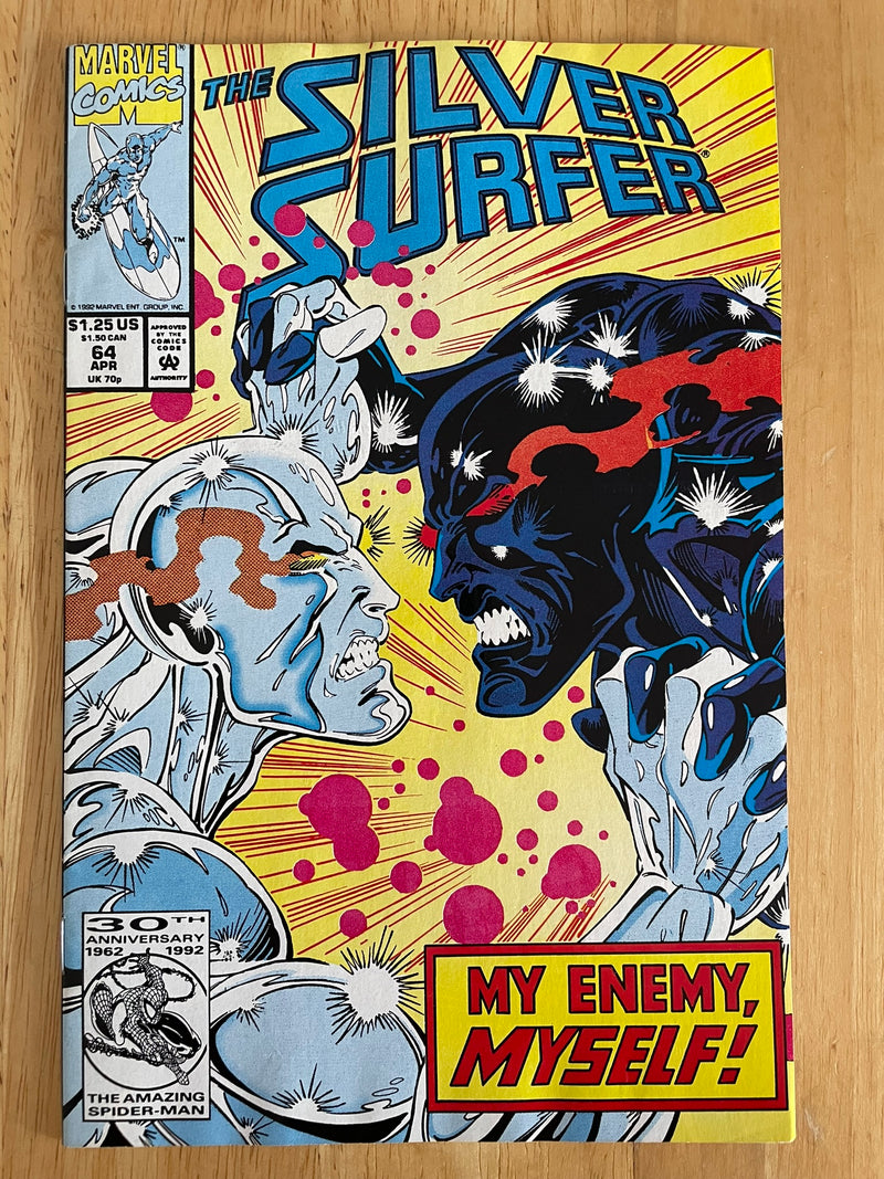 Silver Surfer #64 Direct Marvel Comics 1992 Dark Silver Surfer Galactus