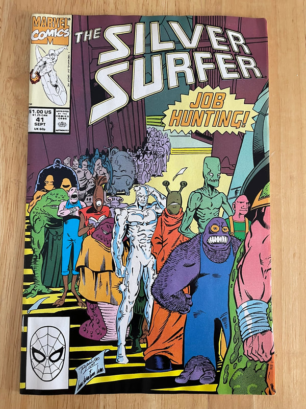 Silver Surfer #41 Comic Book 1990 VF Jim Starlin Ron Lim Marvel