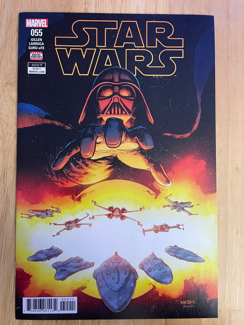 Star Wars #55 Comic Book - Marvel - Great Vader Cover!