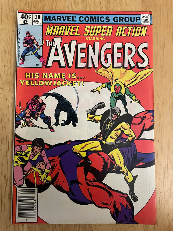 Marvel Super Action #20 June 1980 FN 1st Yellowjacket Story Newstand