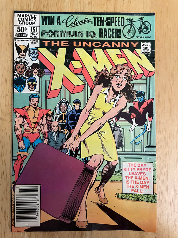 UNCANNY X MEN 151 NEWSTAND KEY KITTY PRIDE LEAVES TEAM V 1 EMMA FROST SENTINELS