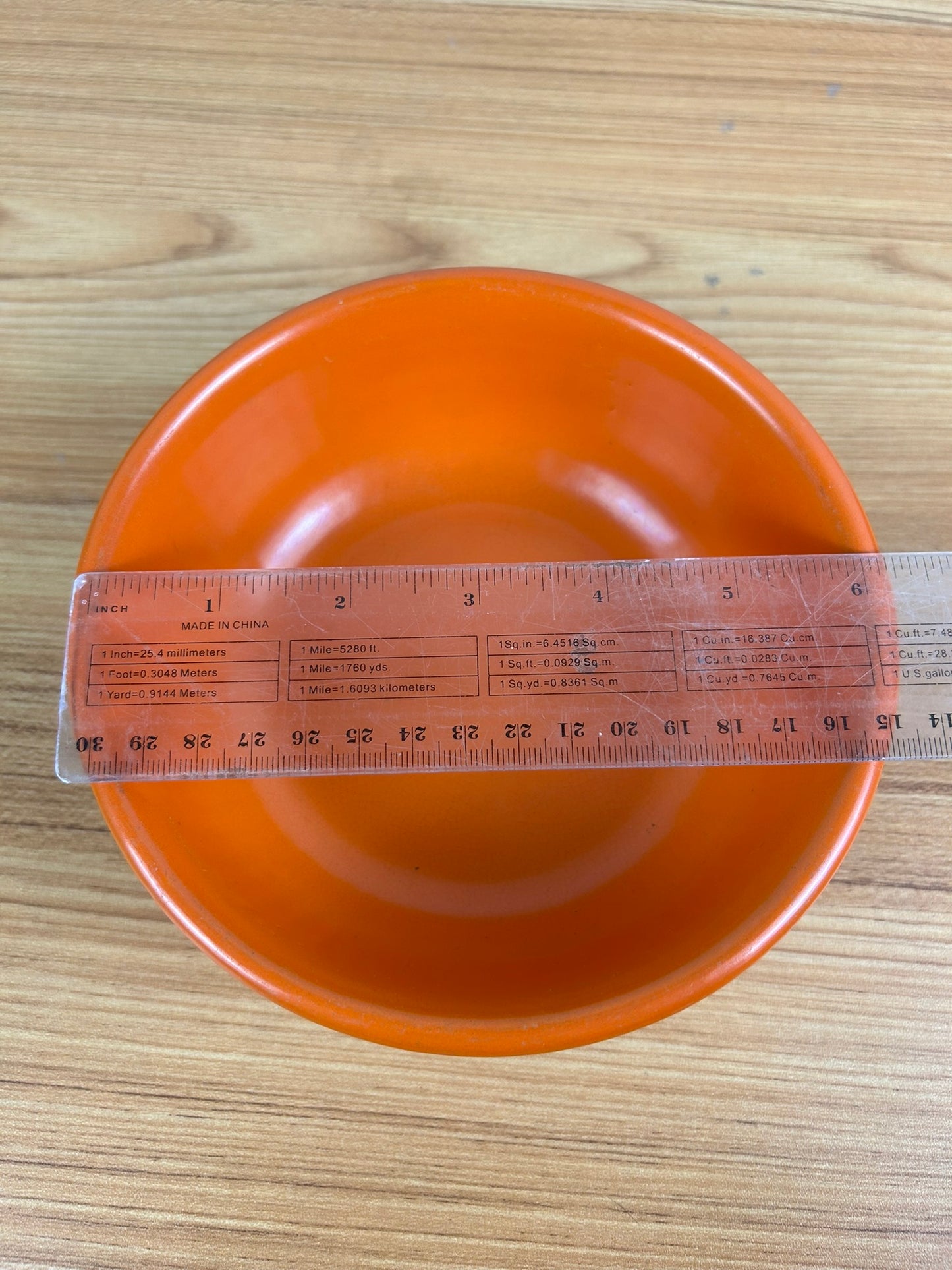 Weller Art Pottery Fluted Side Uranium Oxide Orange Glazed Bowl