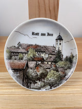 Vintage Rott Am Inn Scenic German Small Dish / Plate By Altenkunstadt 3.5" Wide