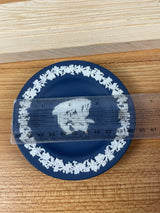 Vintage Wedgwood Blue Jasperware Trinket Dish