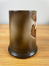 Vintage Columbia Trenton Art Pottery Monk Mug 4.5" Tall Drinking Wine