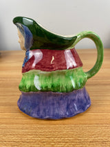 Vtg Circa 1930's English N & O Old Lady Creamer Pitcher Made in England Painted